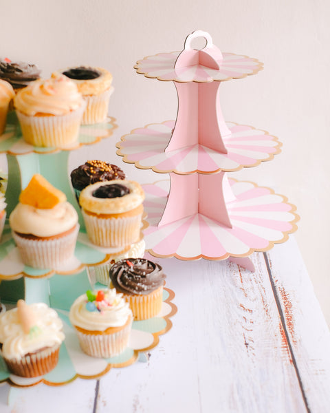 3 Tier Disposable Cupcake Stand