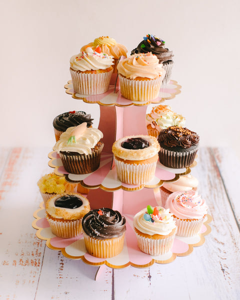 3 Tier Disposable Cupcake Stand