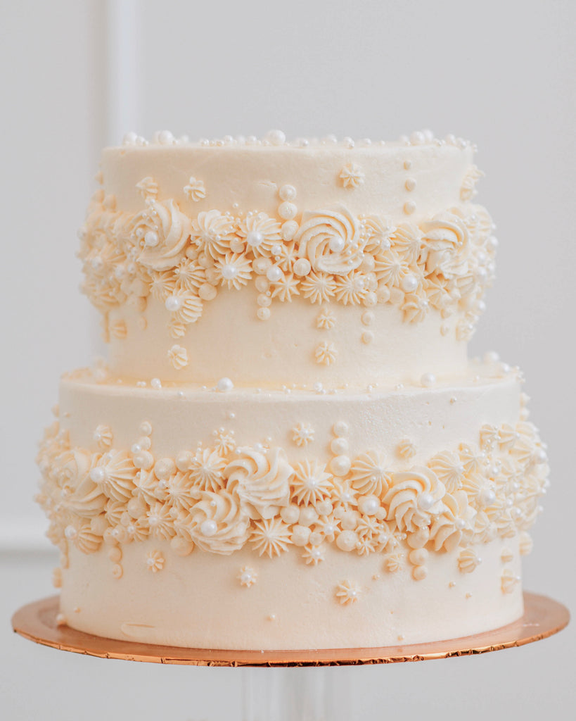 2 Tier Bianco Wedding Cake