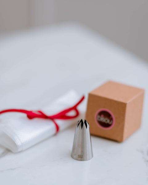 Piping Nozzle and 5 Piping Bags (disposable)