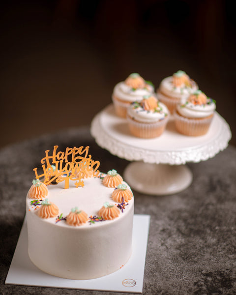 Vanilla Halloween Cupcake