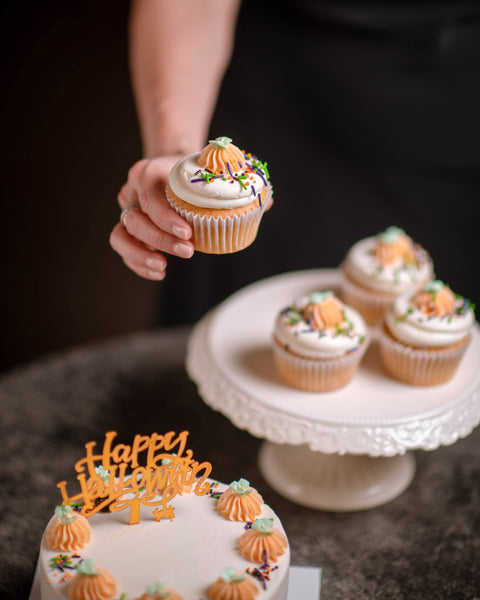 Vanilla Halloween Cupcake