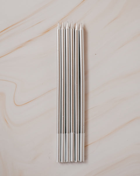 Candles  - Tall (silver)