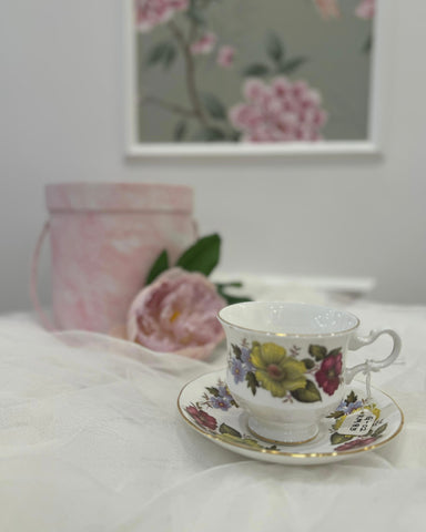 Bright Floral Tea Cup