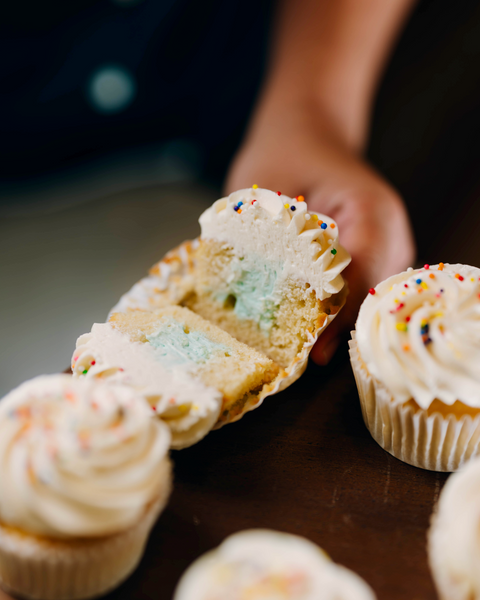 Gender Reveal Cupcakes Vanilla Sky
