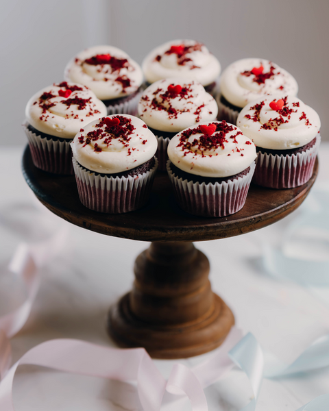 Gender Reveal Cupcakes Red Velvet