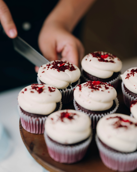 Gender Reveal Cupcakes Red Velvet