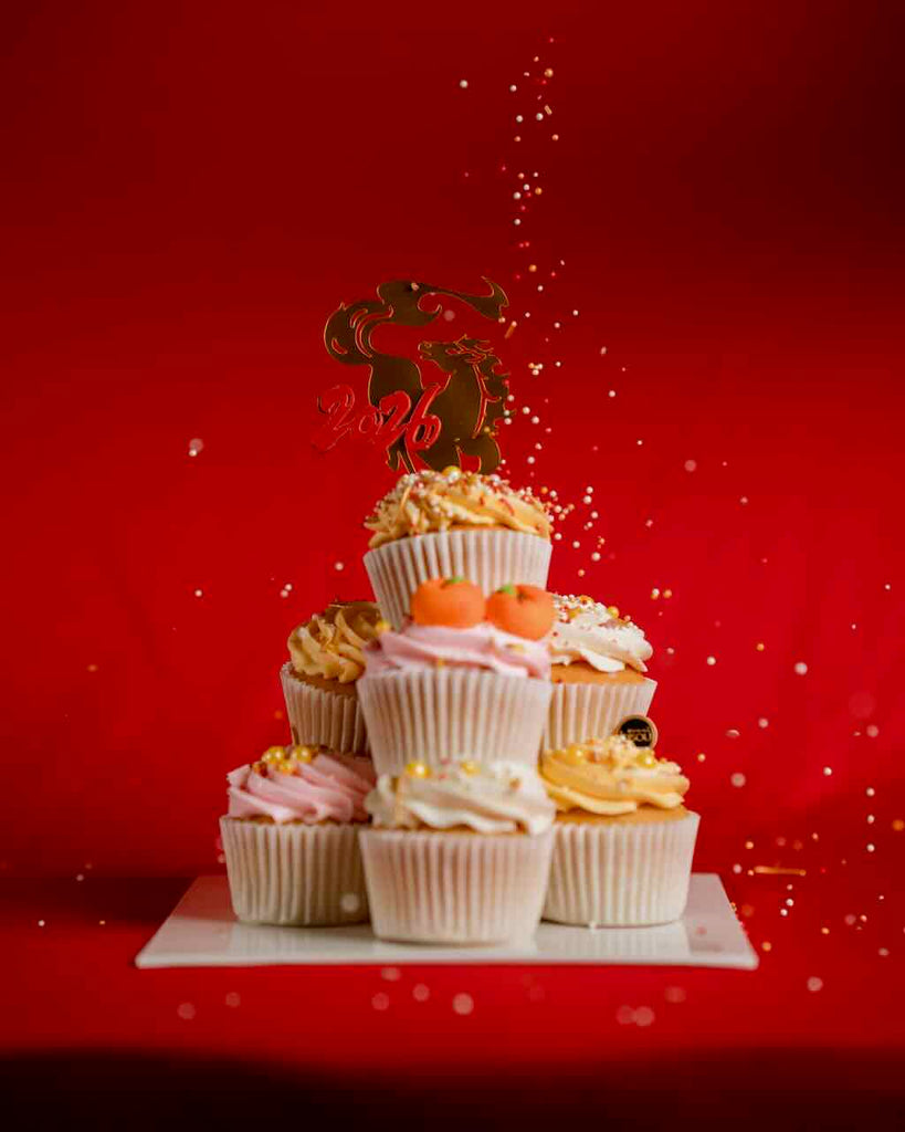 DIY Cupcake Stack - Chinese New Year