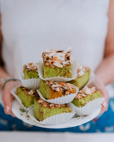 Pandan Gula Melaka Slice