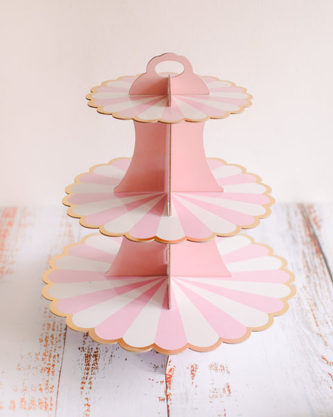 3 Tier Disposable Cupcake Stand