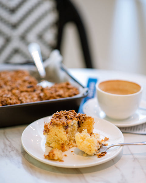 Blueberry Apple Tray Bake Slice