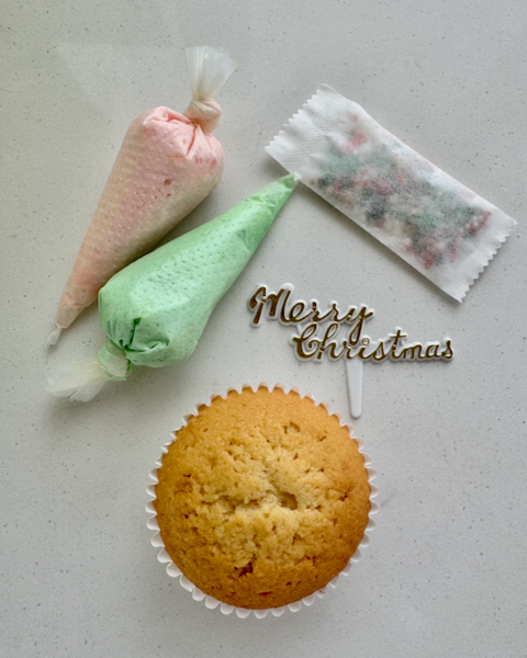 DIY Christmas Cupcake