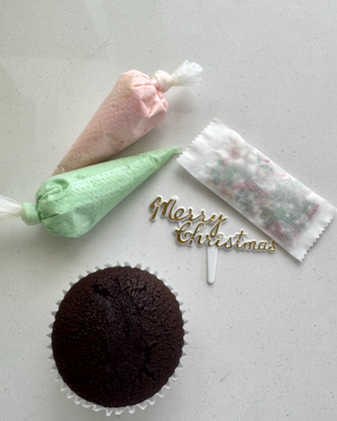 DIY Christmas Cupcake