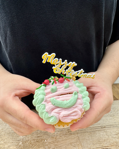 DIY Christmas Cupcake