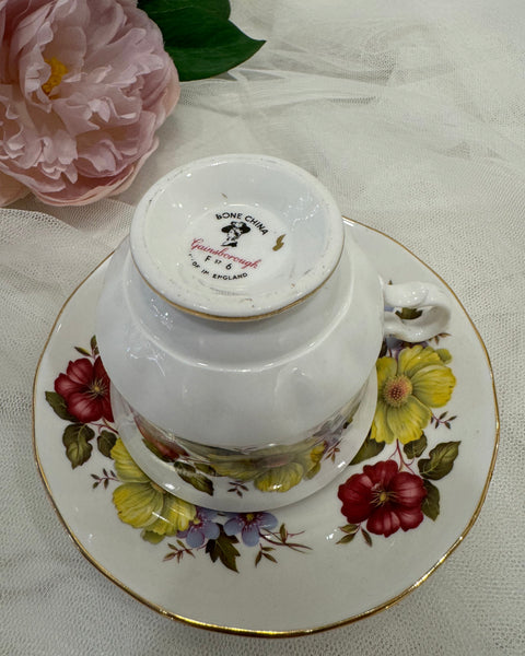 Bright Floral Tea Cup