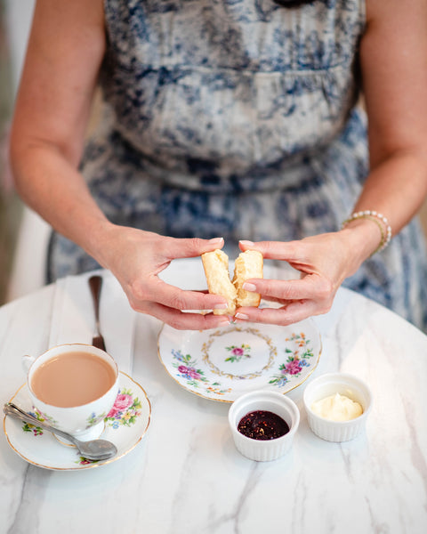 Scones with cream & jam