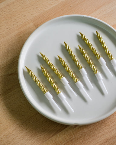 Candles - Twisted (Gold)