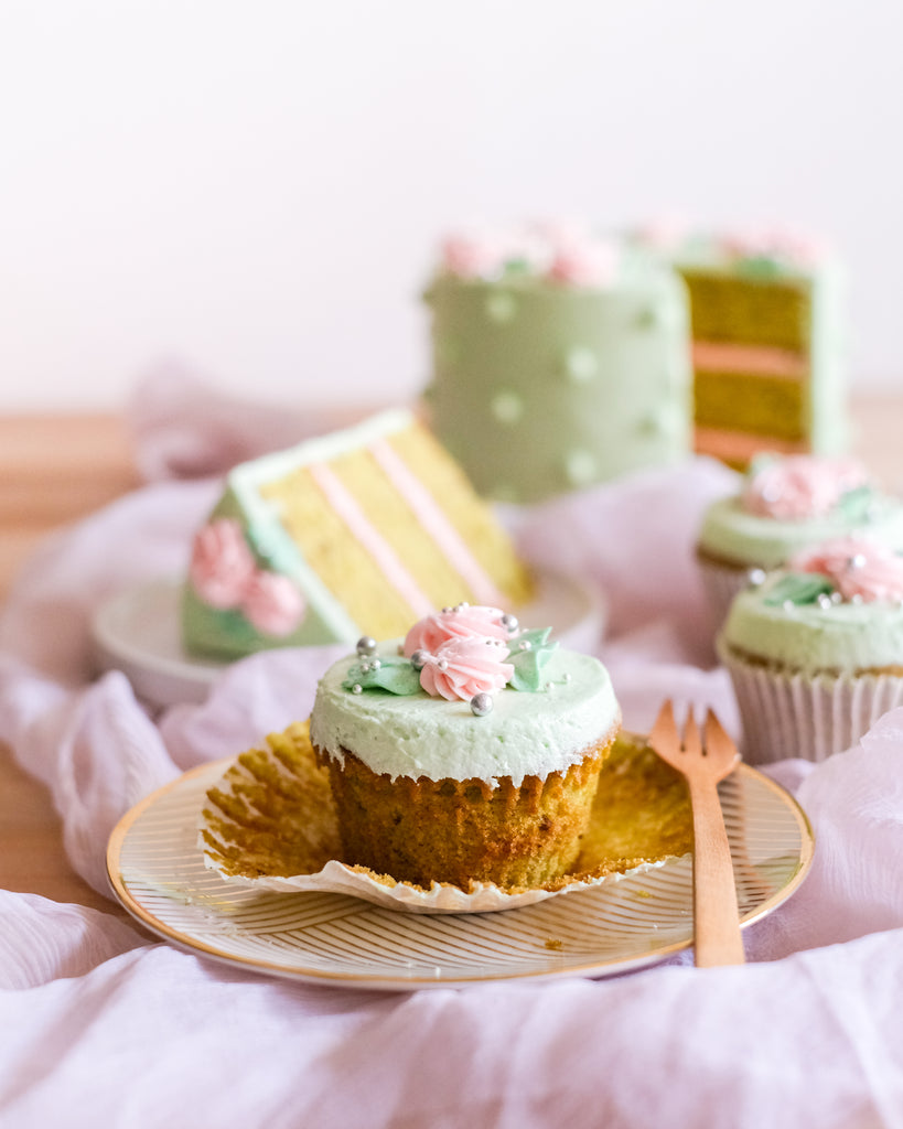 Luxe Cupcake - Pistachio Rose